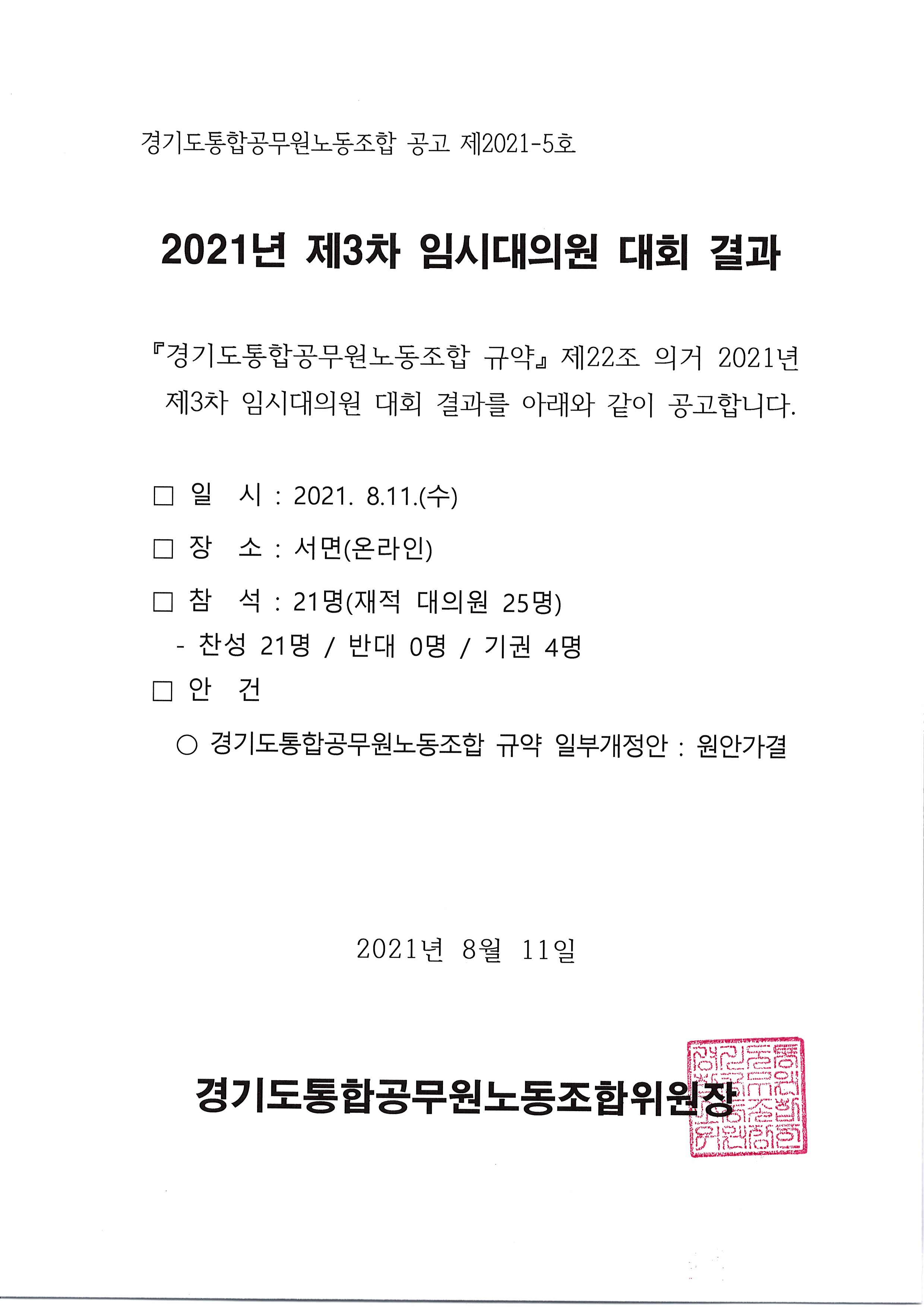 2021년 제3차 임시대의원 대회 결과 공고.jpg